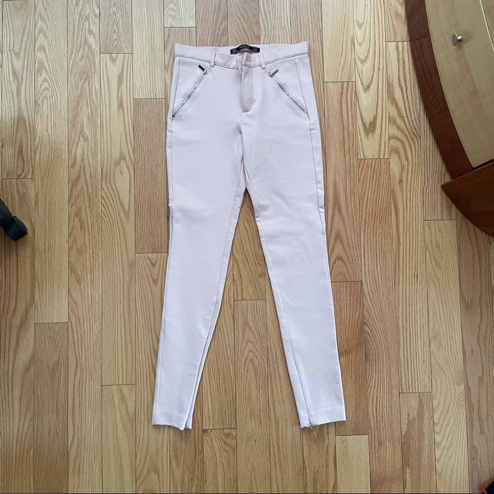 Zara zipper detail leggings